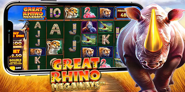 Pola Jackpot Meledak Di Slot Great Rhino Megaways
